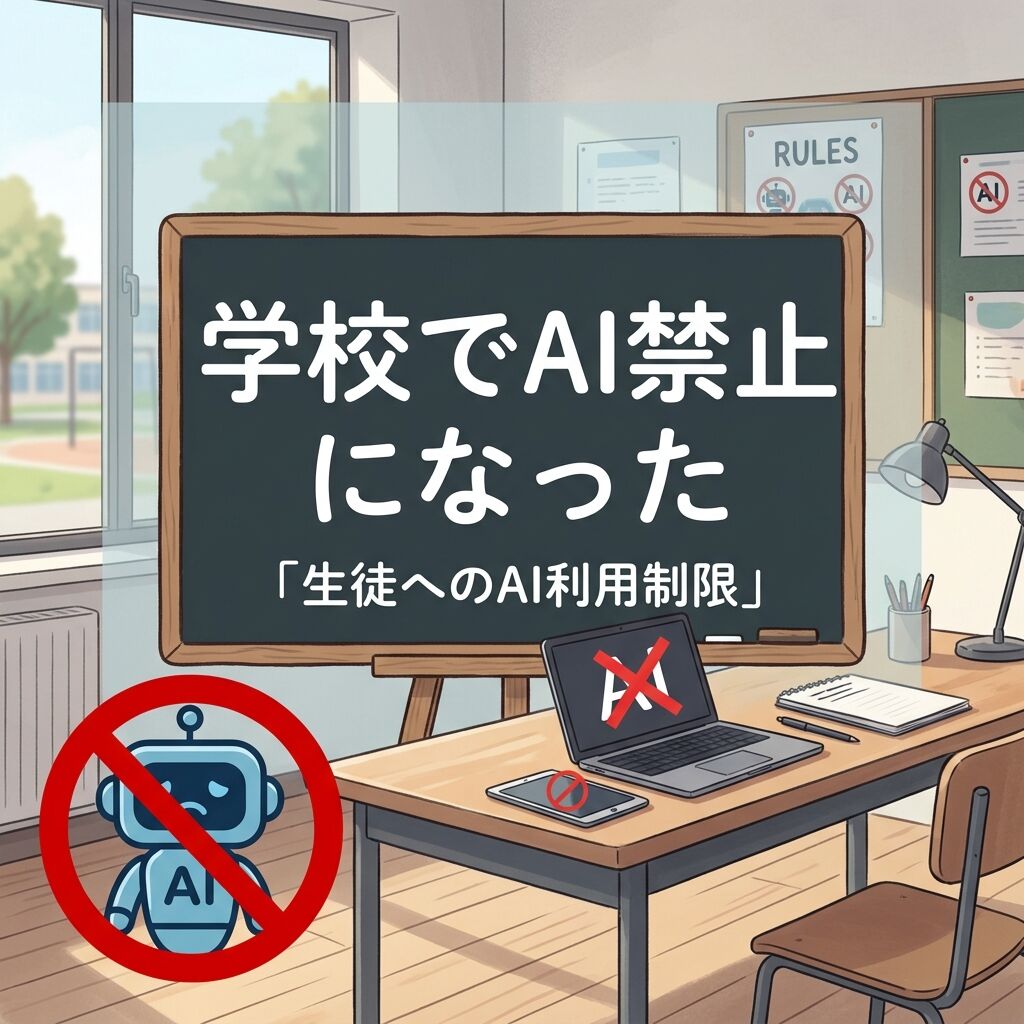 学校教育で生成AIが禁止され始めた