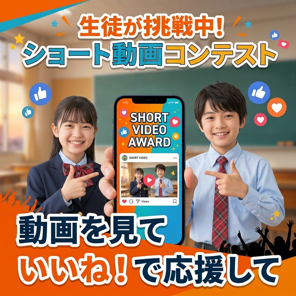 生徒が動画コンテストに出場！『いいね』で応援してください！